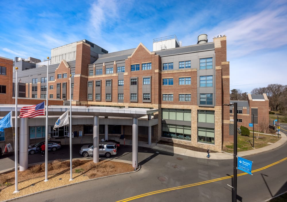 Completed building for Baystate Medical Center's latest addition in Springfield, MA