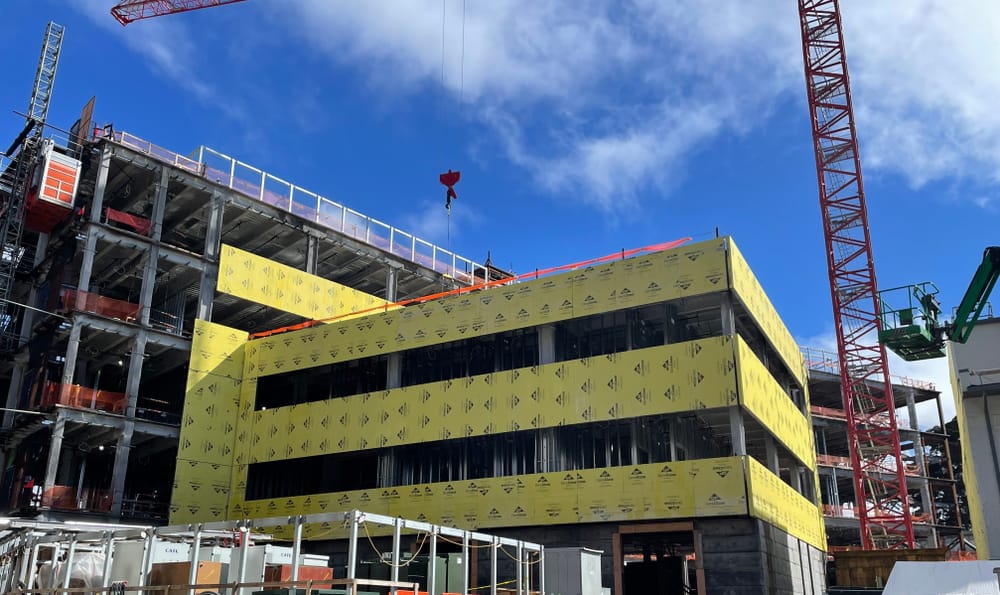 Prefabricated sheathed exterior panels installation