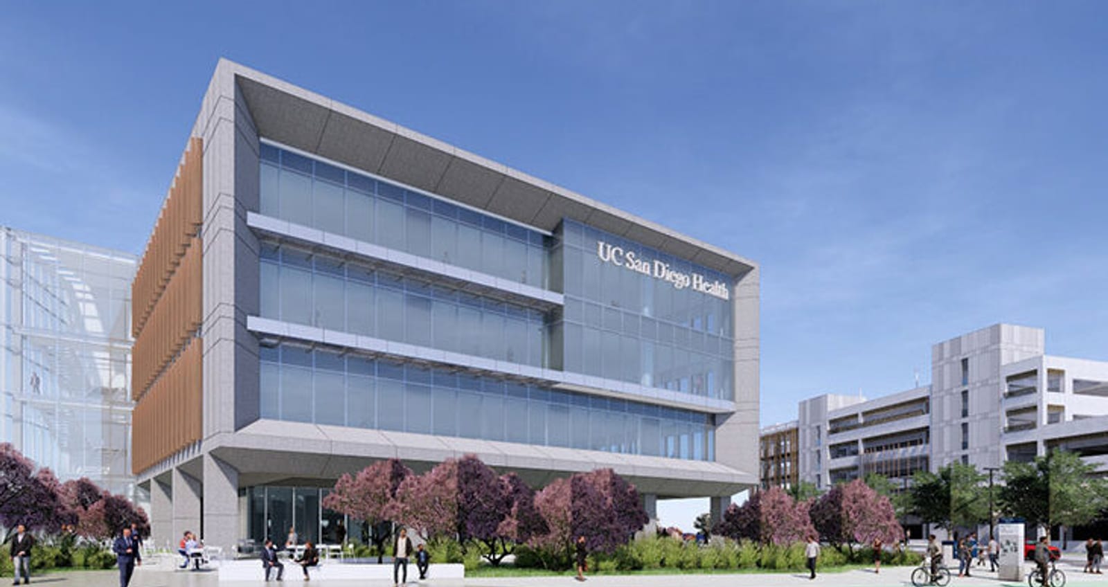 Exterior rendering of UCSD Hillcrest Campus Redevelopment