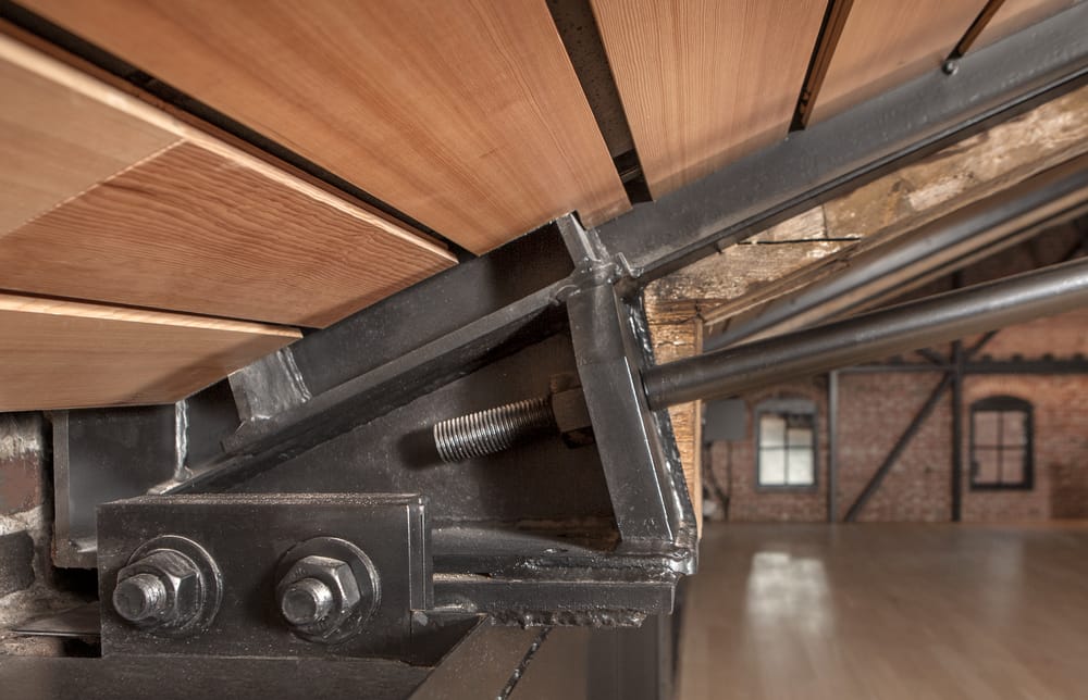 The complete & installed Truss eave connection