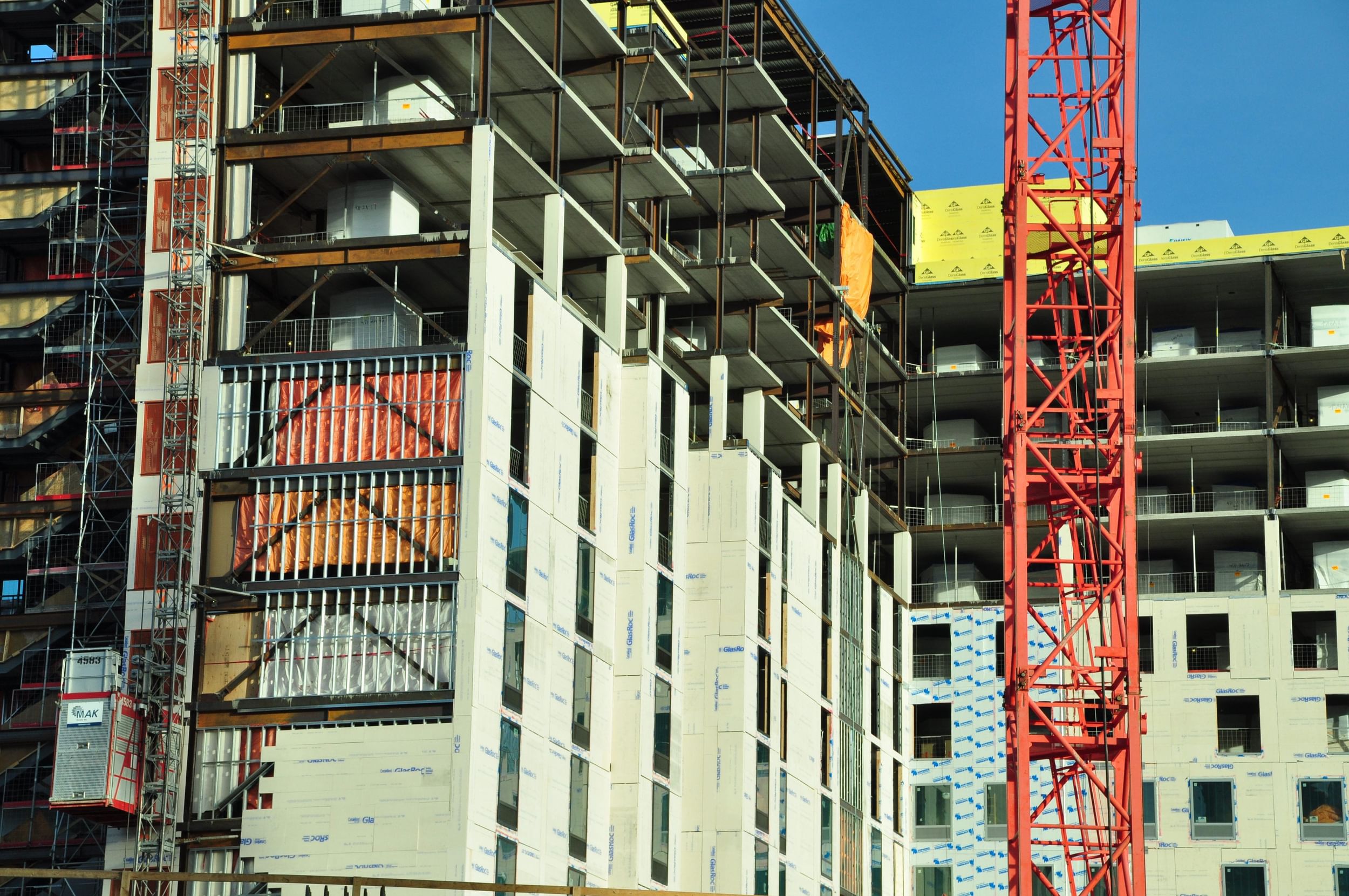 Hotel building jobsite in progress