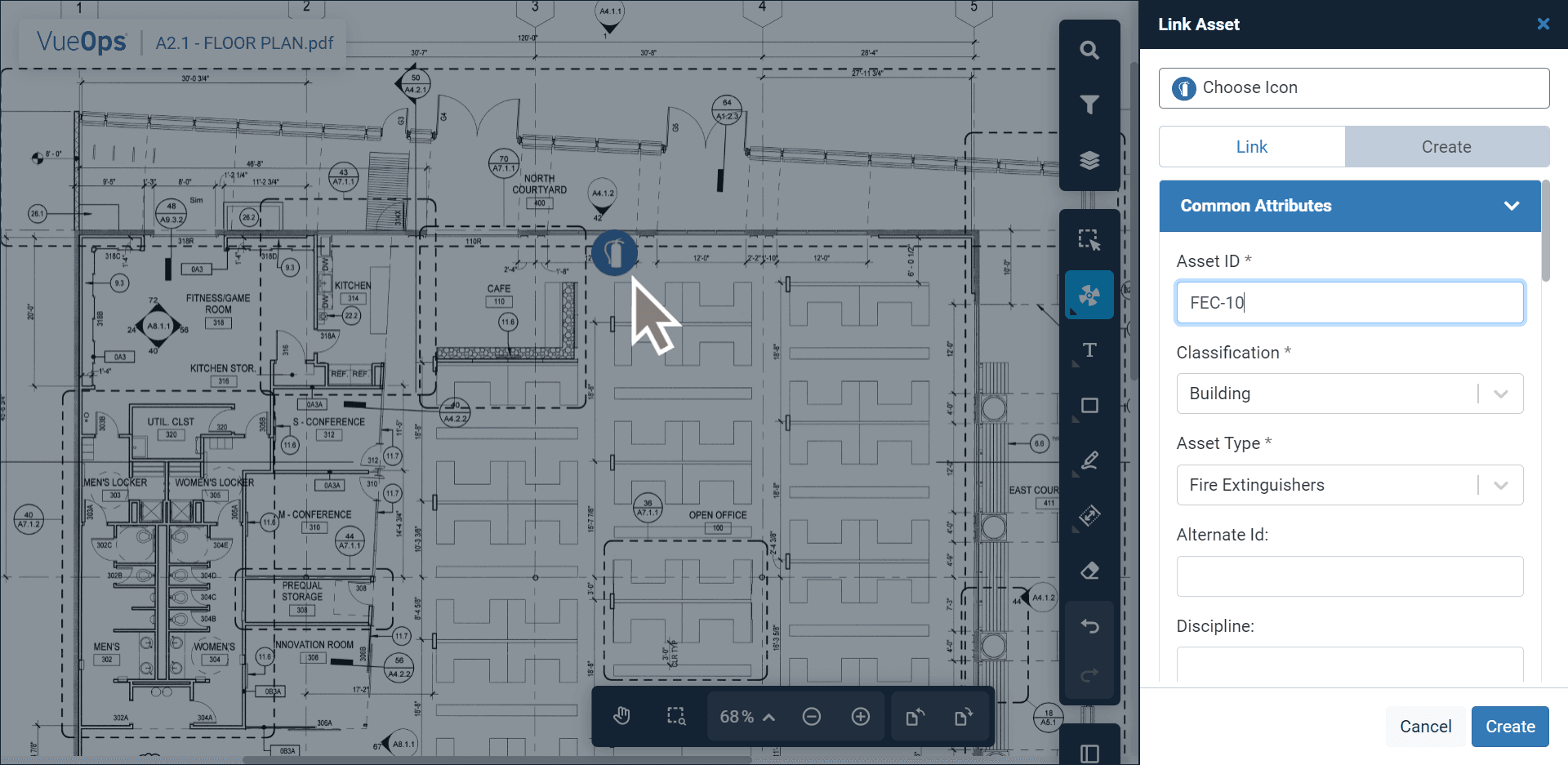 screenshot of siteline software
