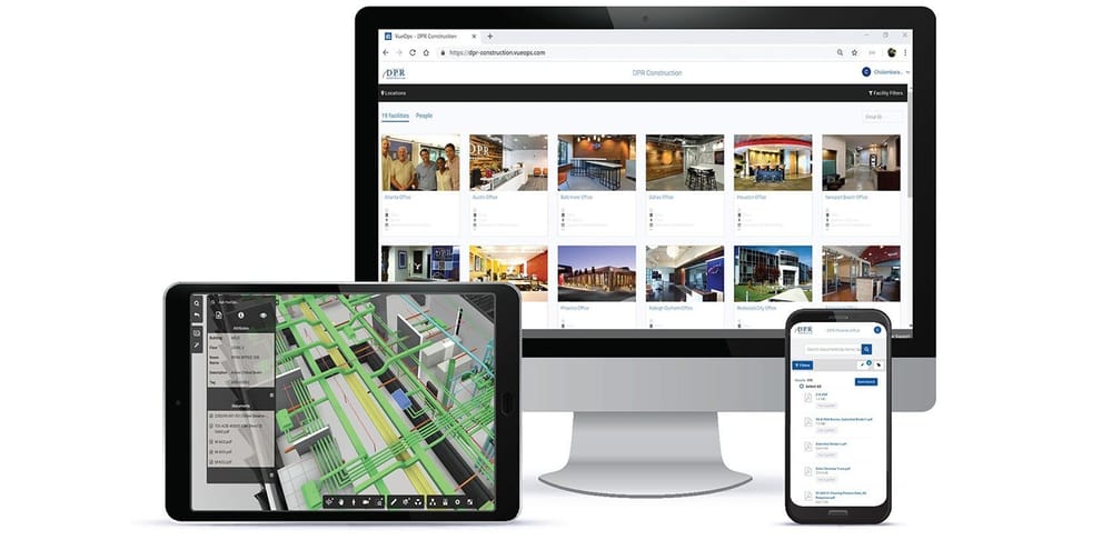 A laptop, tablet and phone displaying SiteLine
