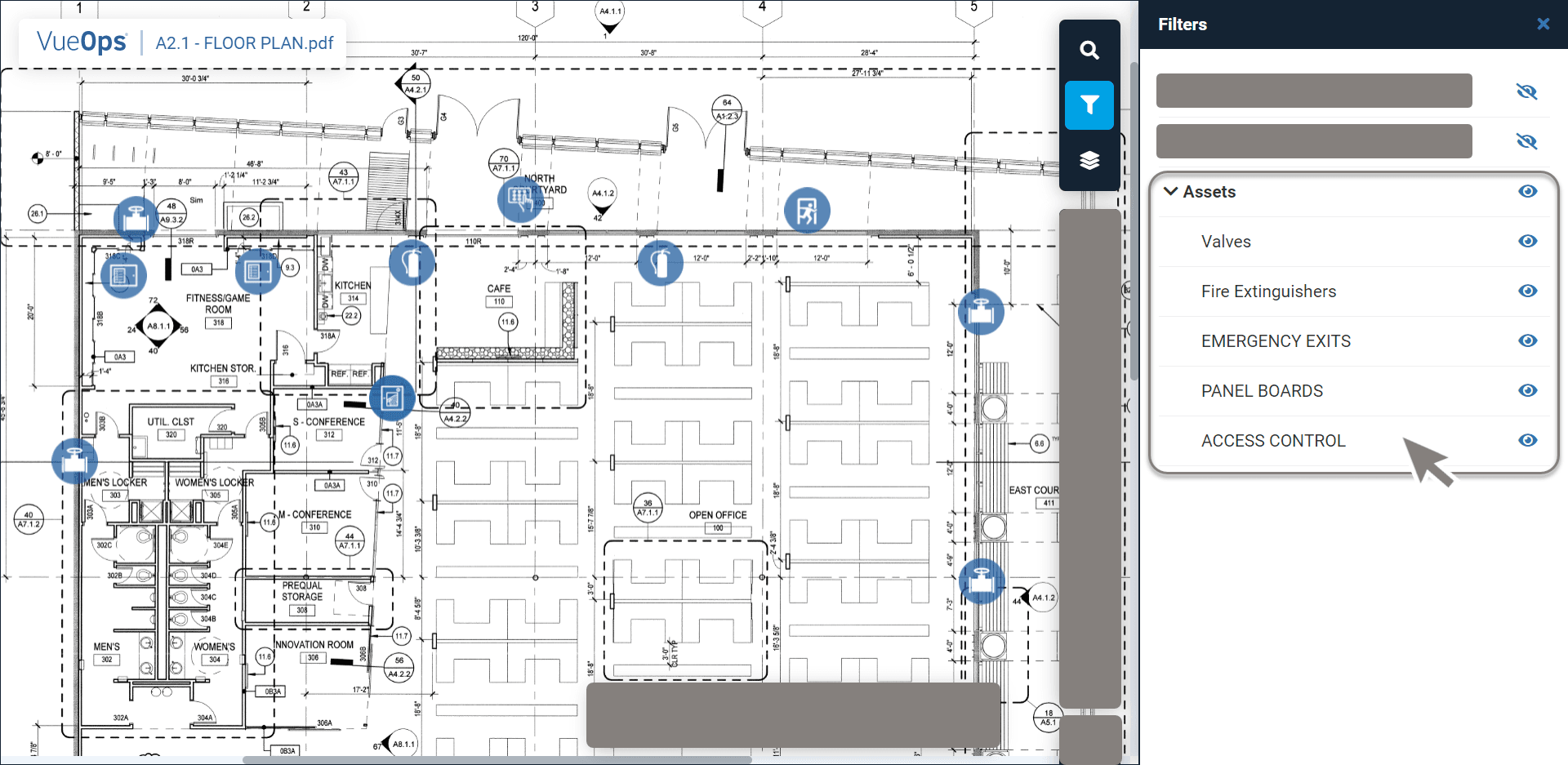 screenshot of siteline software