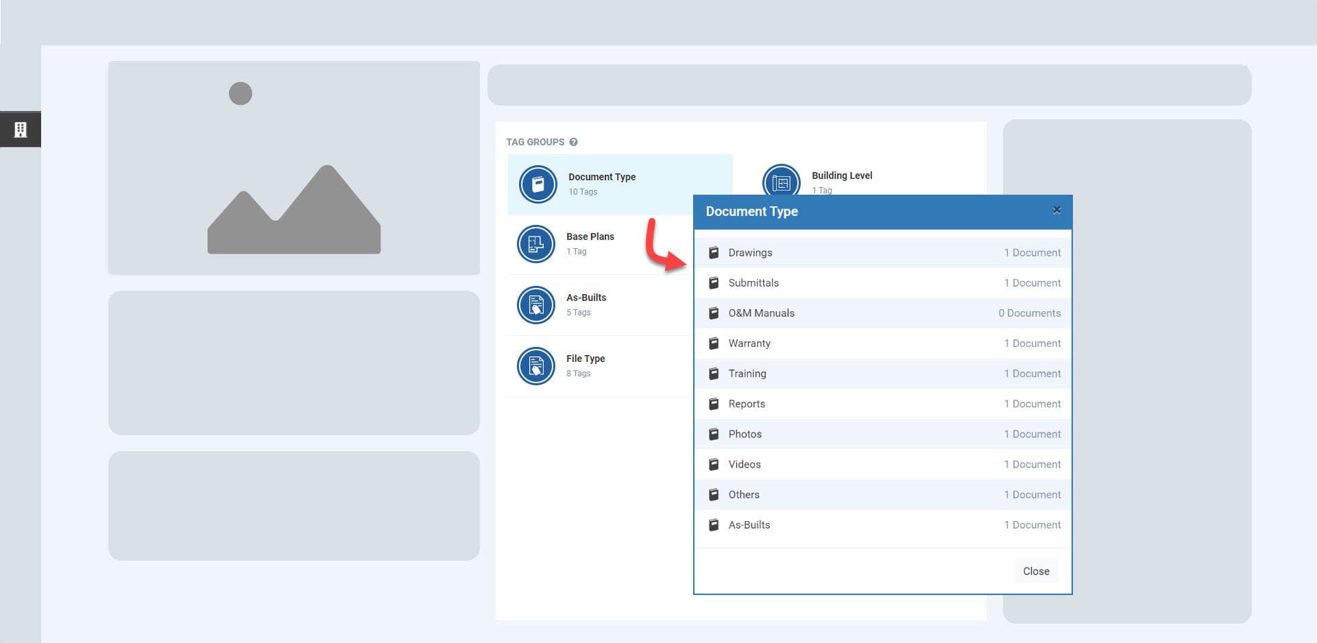 screenshot of siteline software