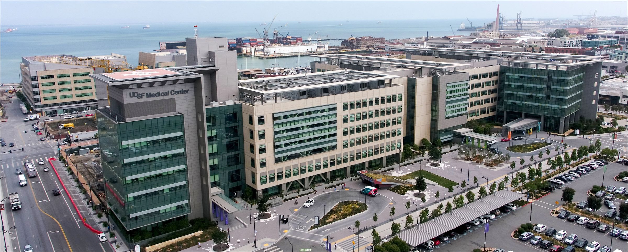 Overview of UCSF Medical Center in San Francisco.